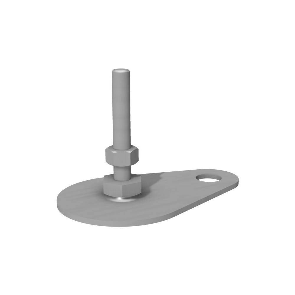 J4000 - PIEDE F Ø60 GOCCIA M8 H61